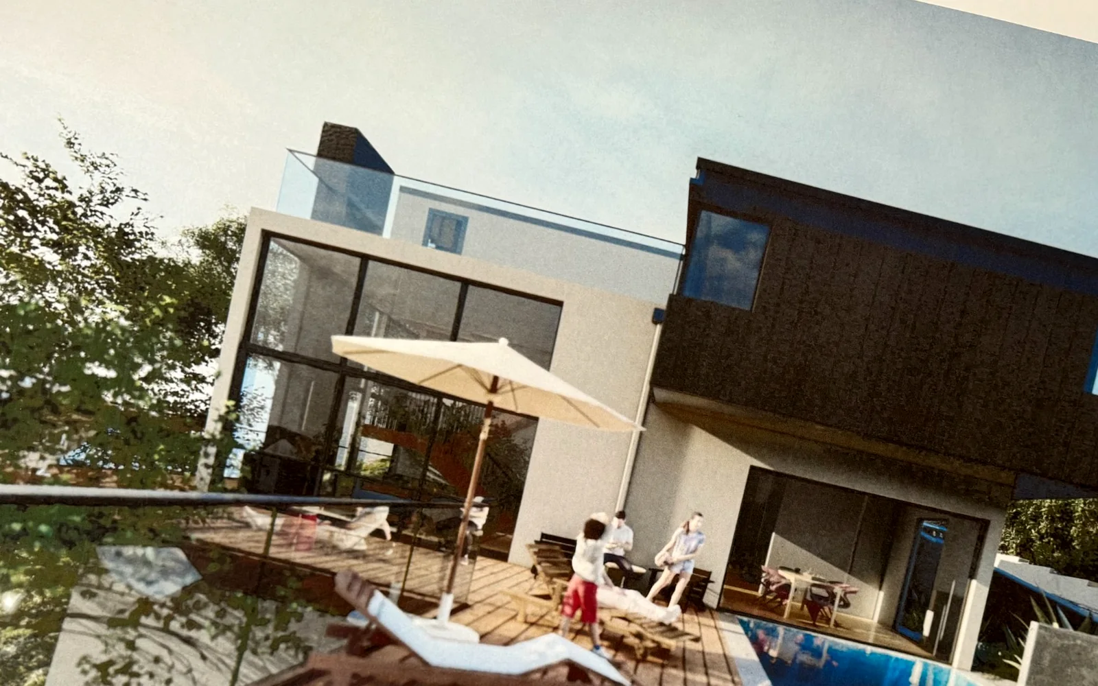 Sky Lane future development rendering with pool